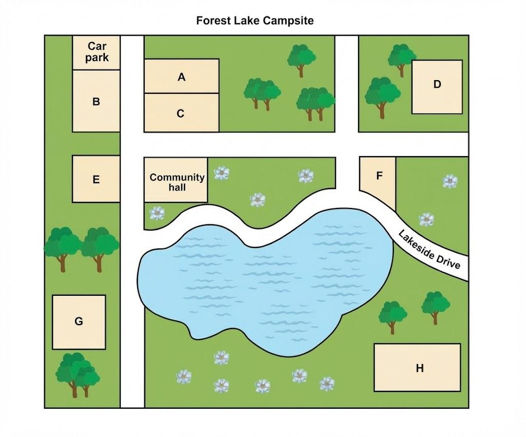 Forest Lake Campsite plan